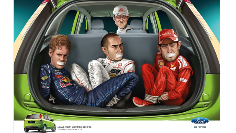 Illustration for article titled Ford Apologizes For Ad Showing Silvio Berlusconi With A Trunk Full Of Bound-And-Gagged Strippers